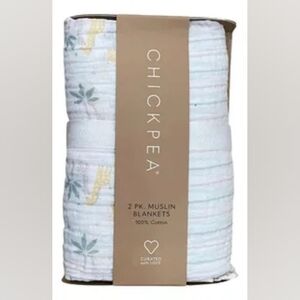 Chick Pea Soft Muslin Blankets Stripes And Safari 100% Cotton